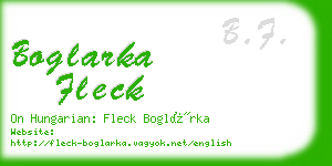 boglarka fleck business card